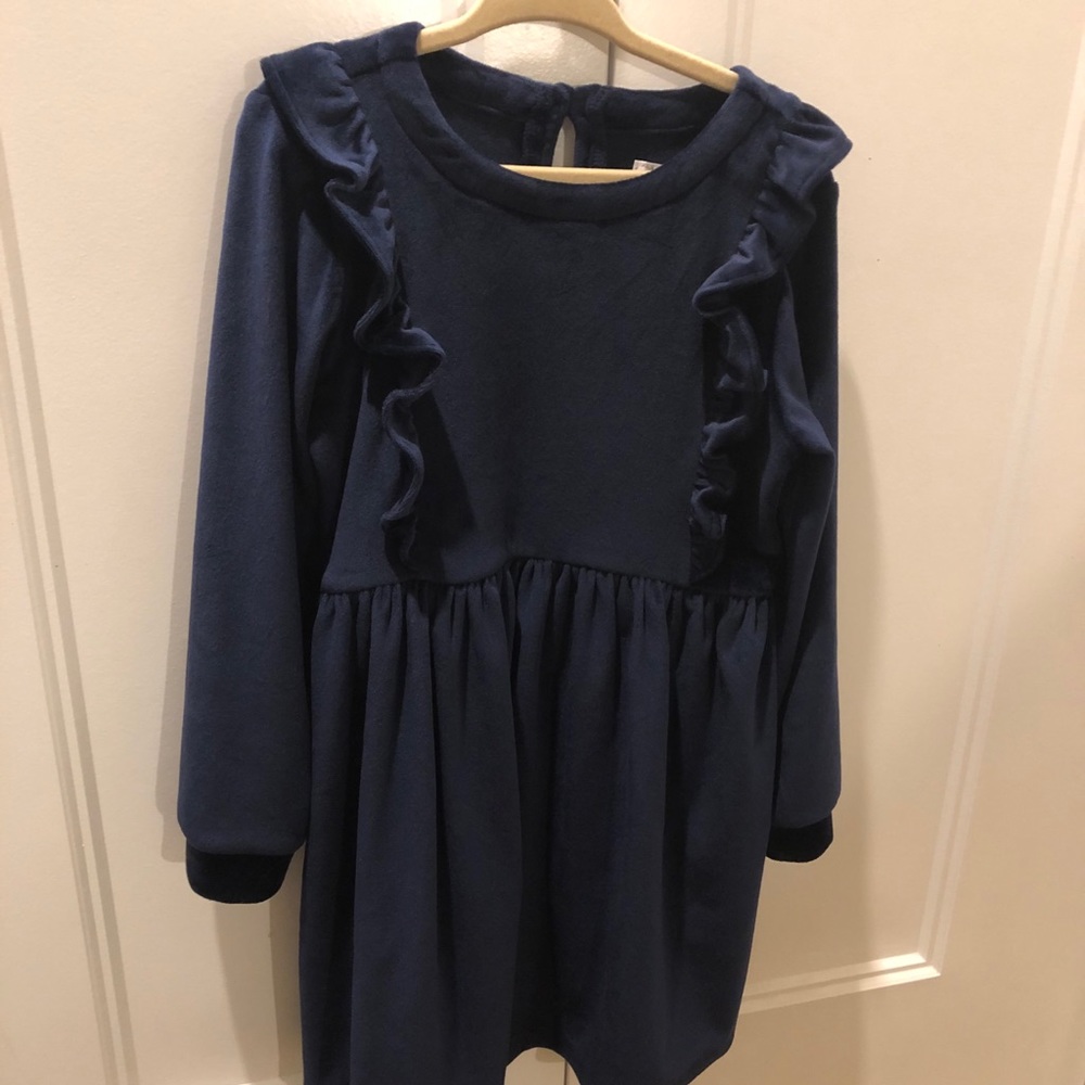 Navy Velvet Dress